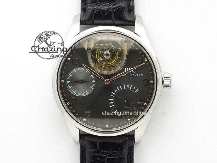 MIROTIME 0817 Portuguese Real PR Real Annual Calendar RG IW503504 YLF 1:1 Best Edition White Dial On Leather Strap A TimelessDesign 7242
